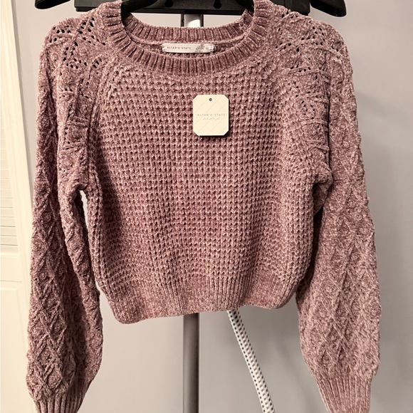 Altar'd State Sweaters - NWT Altar'd State Mauve Textured Knit Sweater